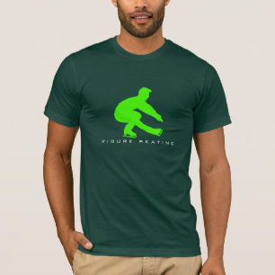 T-shirt masculin de silhouette de patineur