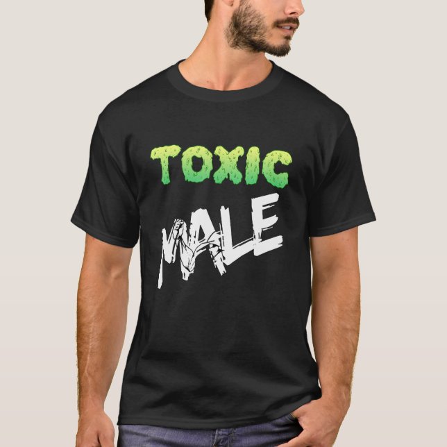 T-shirt Masculine forte toxicité mâle Bicep Gym (Devant)