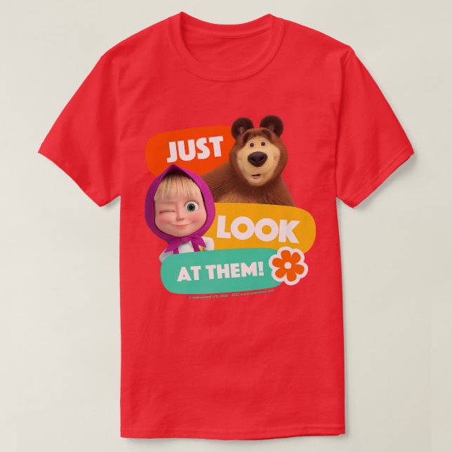 T-shirt Masha and the Bear (Design devant)