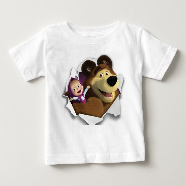 T-Shirt Masha et l'ours (Devant)