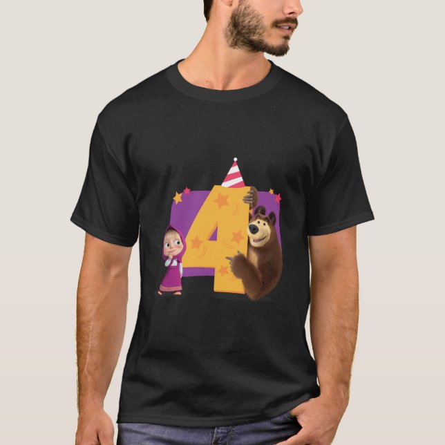 T-shirt Masha et l'ours (Devant)