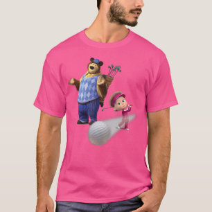 T-shirt Masha Et L'Ours Golf Time