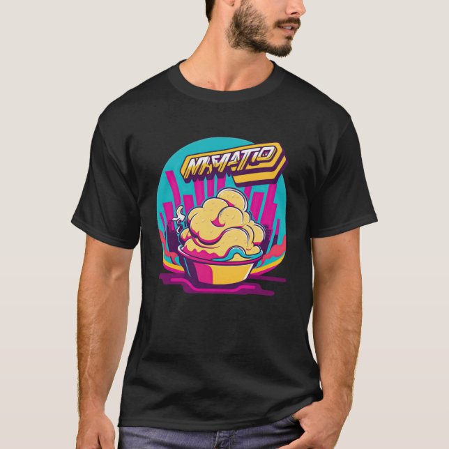 T-shirt Mashed Potatoes Synthwave 80s Retrowave Aesthetic (Devant)