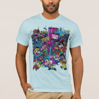 T-shirt Mashup Culture Pop de dessin animé - Vibrant Retro