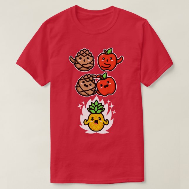 T-shirt Mashup Pine Apple Fusion Super Ananas (Design devant)
