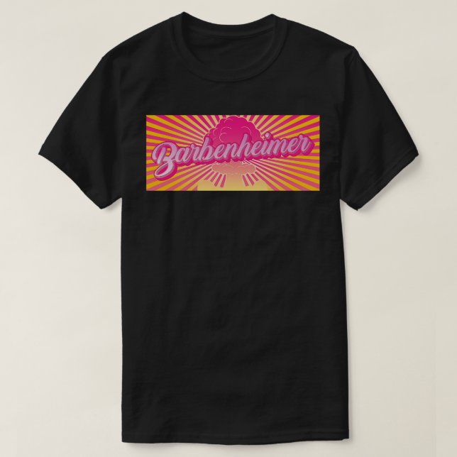 T-shirt Mashup rétro de Barbenheimer (Design devant)
