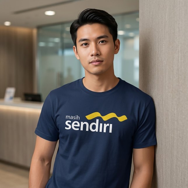 T-shirt MASIH SENDIRI - Logo de banque de marque parodique (Créateur téléchargé)