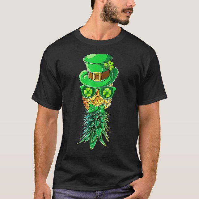 T-shirt Mask Swinger à l'envers de l'ananas St Patrick S D (Devant)