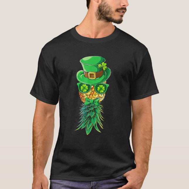 T-shirt Mask Swinger à l'envers de l'ananas St Patrick's D (Devant)