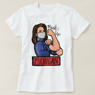 T-shirt Mask Up Michigan Gretchen Whitmer Michigander