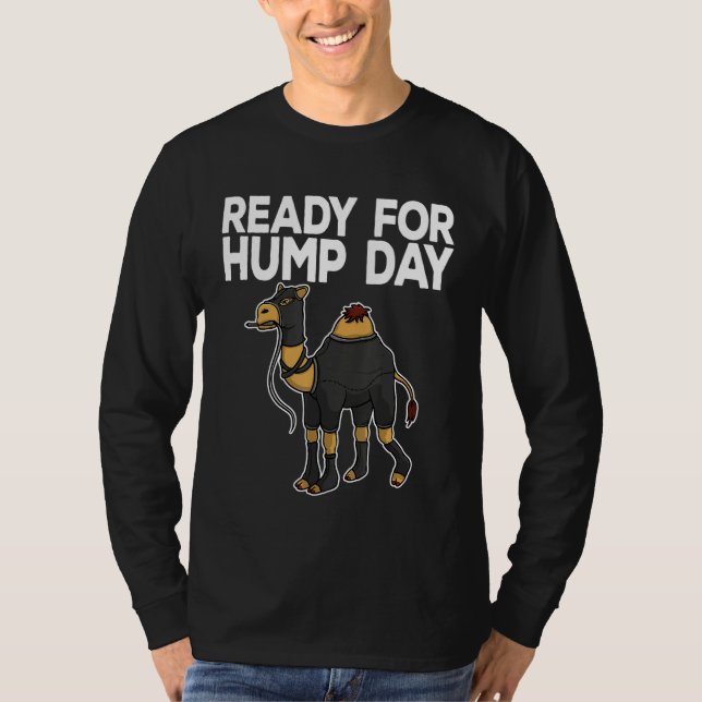 T-shirt Maso Hump Day Camel Mercredi Mème Office Devis (Devant)