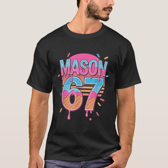 T-shirt Mason 67 Mème Crème Glacée Bysebyll Drip  (Devant)