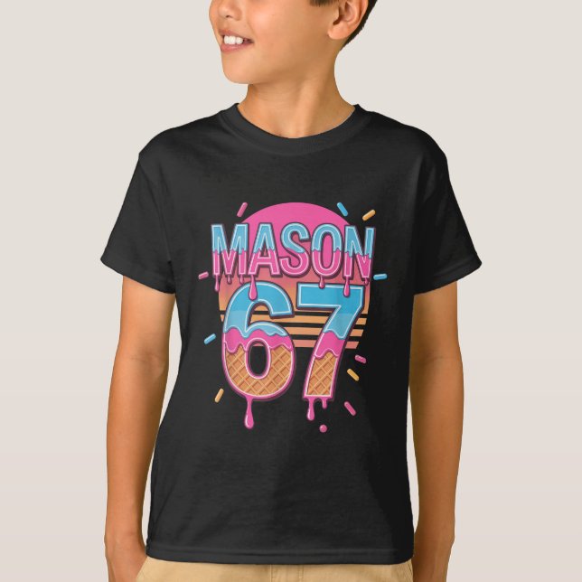 T-shirt Mason 67 Mème Crème Glacée Bysebyll Drip  (Devant)