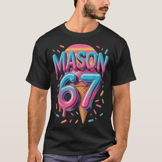 T-shirt Mason 67 Mème Glace Bysebyll Drip _1  (Devant)