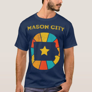 T-shirt Mason City Iowa Vintage Souvenir désorganisé 1