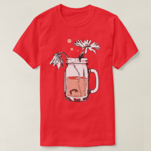 T-shirt mason jar daisies