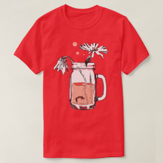 T-shirt mason jar daisies