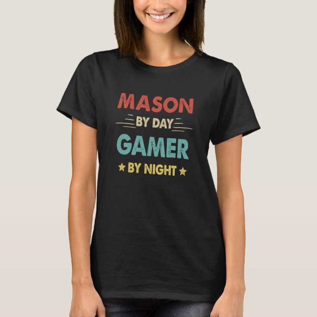 T-shirt Mason Par Jeu De Jour Par Nuit 1 (Devant)