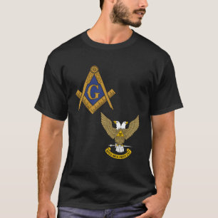 T-shirt Mason Scottish Rite Long Sleeve Chemise Masonic 32