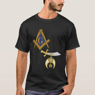 T-shirt Mason Shriner Split Masonic Shrine Noble Chemise