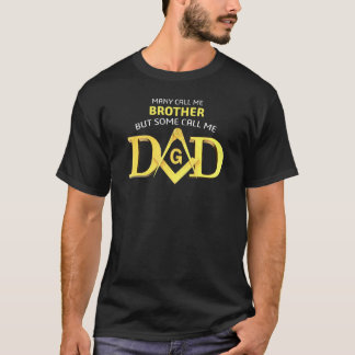 T-shirt Masonic Certains M'appellent Papa Carré Compass Fr