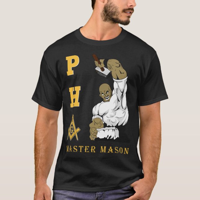 T-shirt Masonic PHA Master Masons Fête des pères Cadeau (Devant)