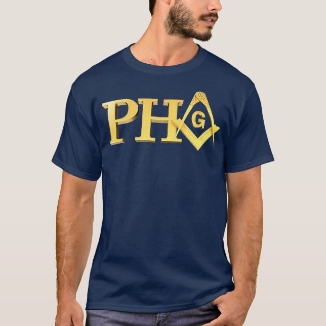 T-shirt Masonic PHA Prince Hall Affiliation Square (Devant)