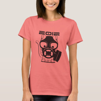 T-shirt Masque à gaz 2012 blanc de chat