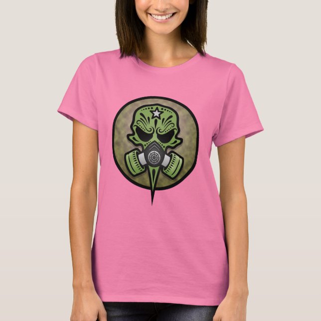 T-shirt Masque à gaz - Crâne à sucre (Devant)