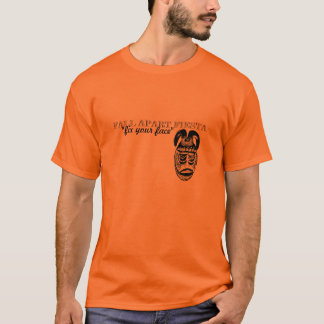 T-shirt masque africain "fixez votre visage"