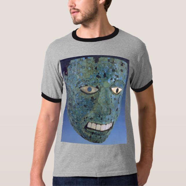 T-shirt masque aztèque (Devant)