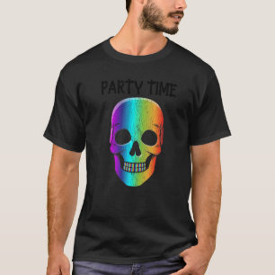 T-shirt Masque crâne psychédélique d'Halloween Costume d'H