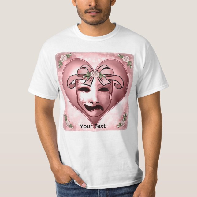 T-Shirt Masque d'Actrice Féminine (Devant)