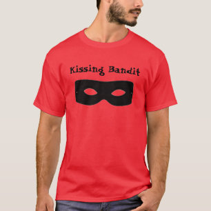 T-shirt Masque de bandit, embrassant le bandit