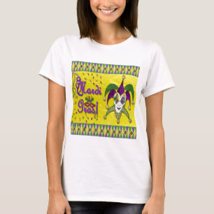 T-shirt Masque de bouffon Mardi Gras Arlequin