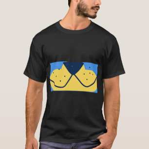 T-shirt Masque de Chien Bleu
