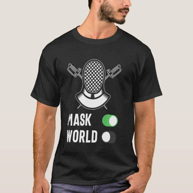 T-shirt Masque de commutation du mode de clôture sur l'épé (Devant)