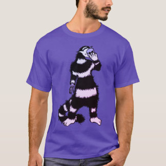 T-shirt Masque de crâne de chat bizarre gothique