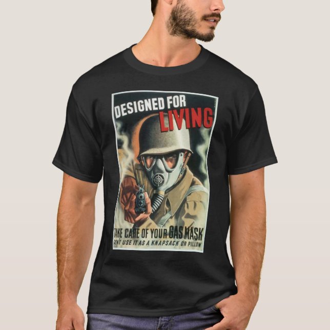 T-shirt Masque de gaz (Devant)