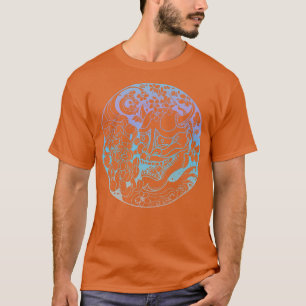T-shirt Masque de guerrier Samurai, Masque Hannya Oni Japo