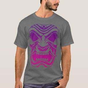 T-shirt Masque de guerrier Samurai, Masque Hannya Oni Japo