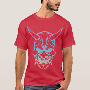 T-shirt Masque de guerrier Samurai, Masque Hannya Oni Japo