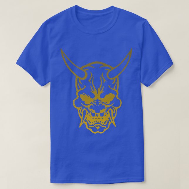 T-shirt Masque de guerrier Samurai, Masque Hannya Oni Japo (Design devant)
