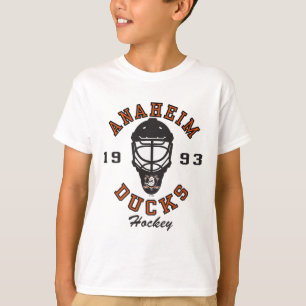 T-shirt Masque de hockey des Ducks d'Anaheim Blanc Officie