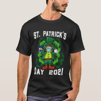 T-shirt Masque de lutin papier toilette Saint-Patrick quar