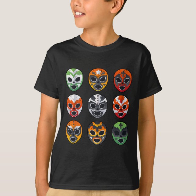 T-shirt Masque de lutte Lucha Libre Cinco De Mayo Mexicain (Devant)