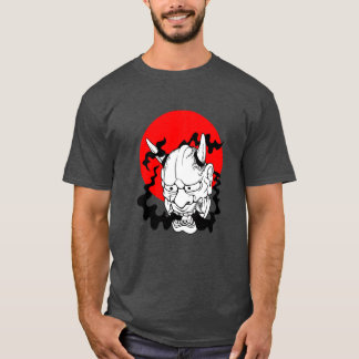 T-shirt Masque de ogre japonais Hannya yokai oni harajuku