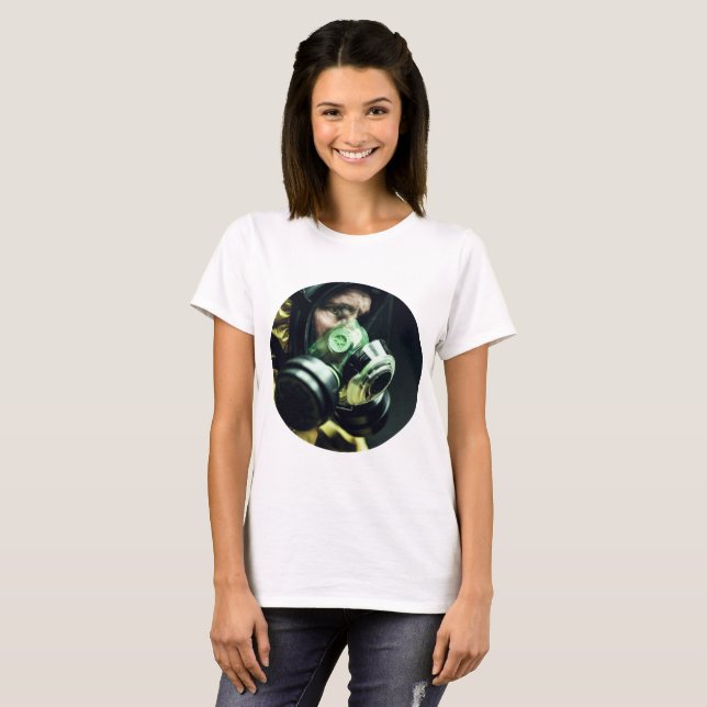 T-shirt Masque de protection contre le virus Corona (Devant entier)