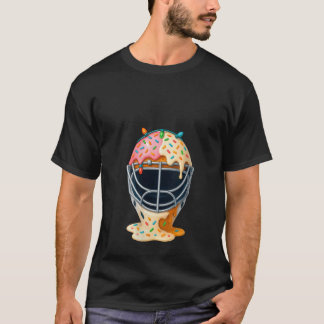 T-shirt Masque de receveur de baseball pour femmes Glace C