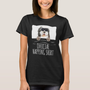 T-shirt Masque de sommeil noir Collie harnaché Carénage of